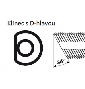 Klince v papierovom páse Ring 2,8x55mm 2000ks